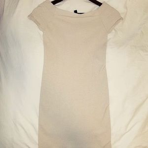 Bebe Cream Ivory Pencil Dress